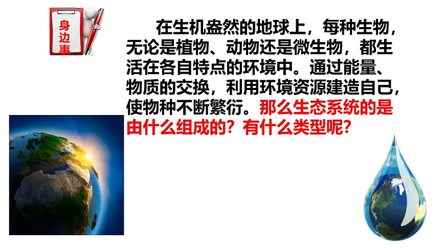 2025年春冀少版生物八年级下册上课课件 7.2.1 生态系统的组成和类型第2页