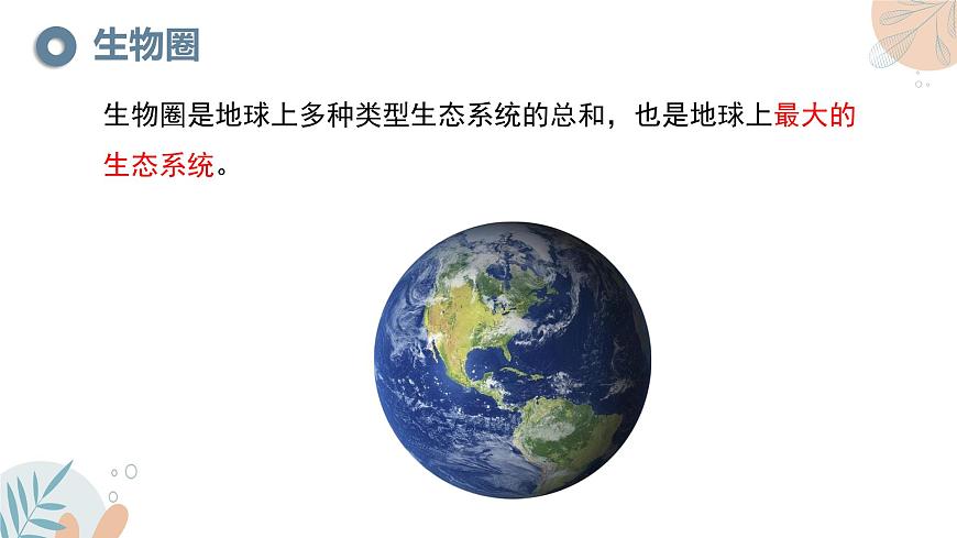 2024-2025学年苏教版初中生物七年级下册3.7.3《生物圈》课件第5页