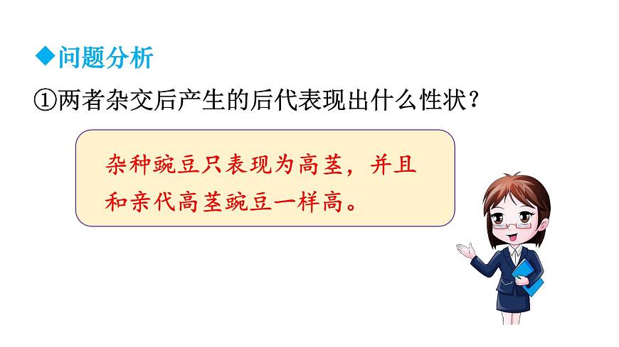 2025年春人教版生物八年级下册教学课件 第7单元 第2章 第3节 基因的显性和隐性第7页