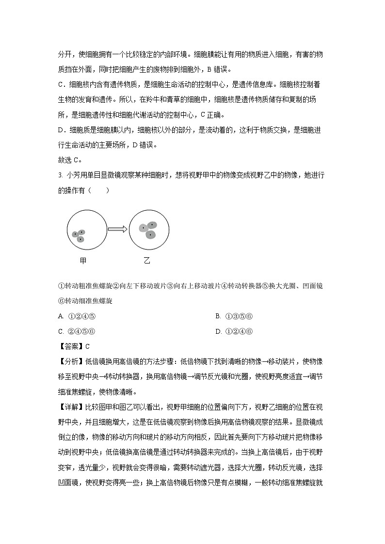 2025年河北省石家庄市十八县八年级中考模拟生物试卷（解析版）第2页