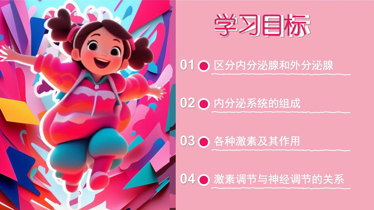 初中 生物 北师大版（2024）七年级下册4.10.3 激素调节 课件第3页
