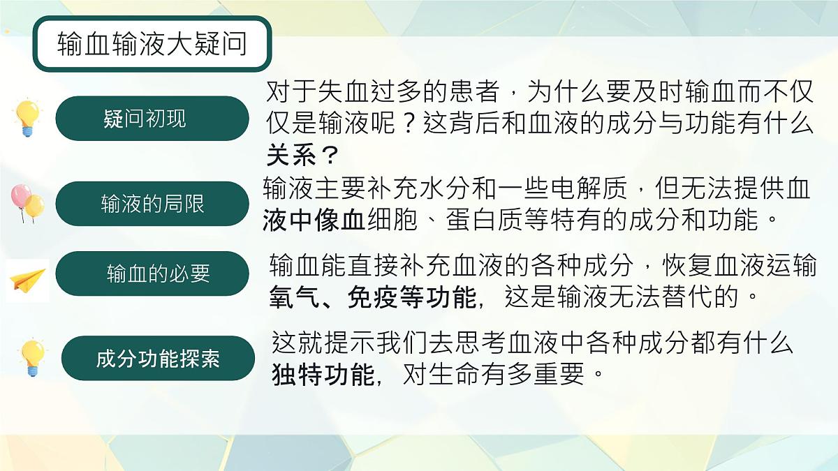 初中 生物 人教版（2024）七年级下册4.4.1 流动的组织——血液 课件第3页