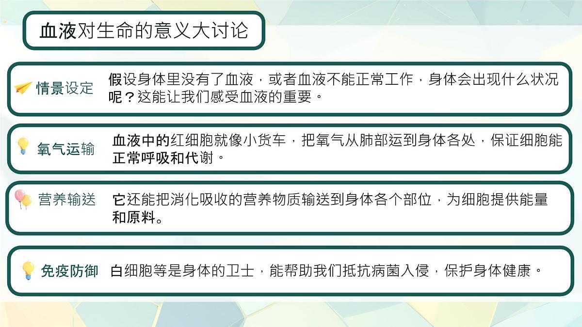 初中 生物 人教版（2024）七年级下册4.4.1 流动的组织——血液 课件第4页