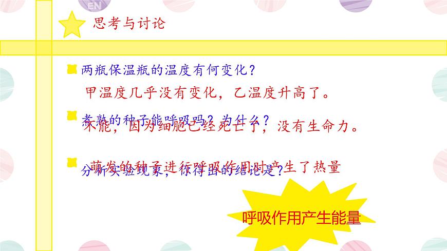 初中 生物 苏教版（2024）七年级下册4.11.2 植物的呼吸作用 课件第5页