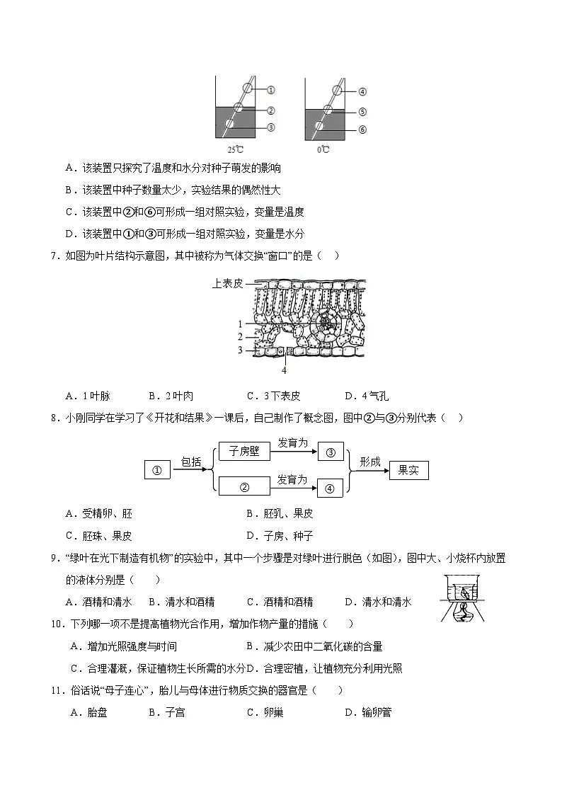 2025年中考考前押题最后一卷：生物（天津卷）（考试版）第2页