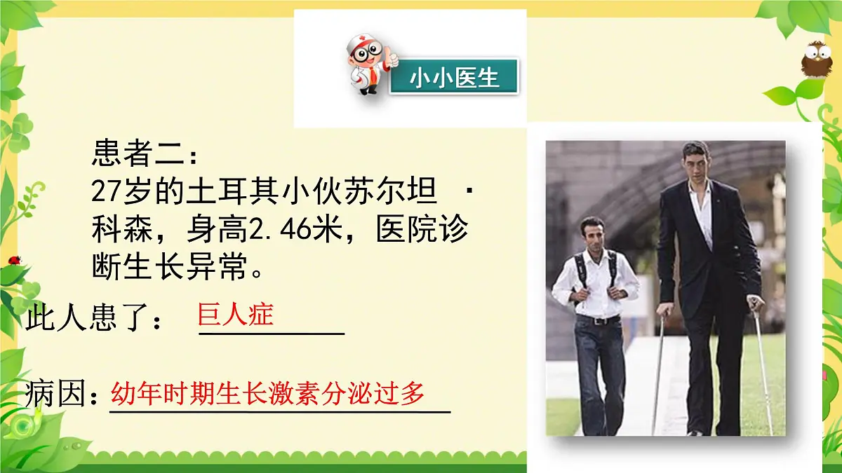 初中生物北师大版（2024）七年级下册4.10.3 激素调节 课件第8页