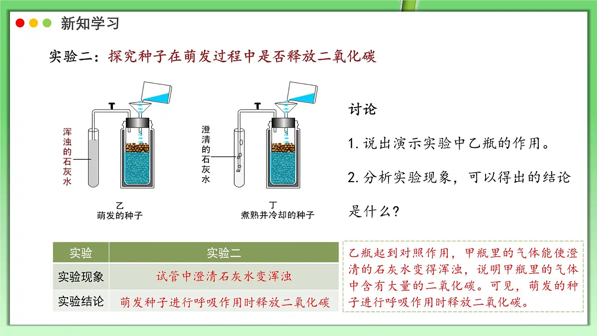 北师大版生物（2024）七年级上册 3.4.2 呼吸作用 课件第8页