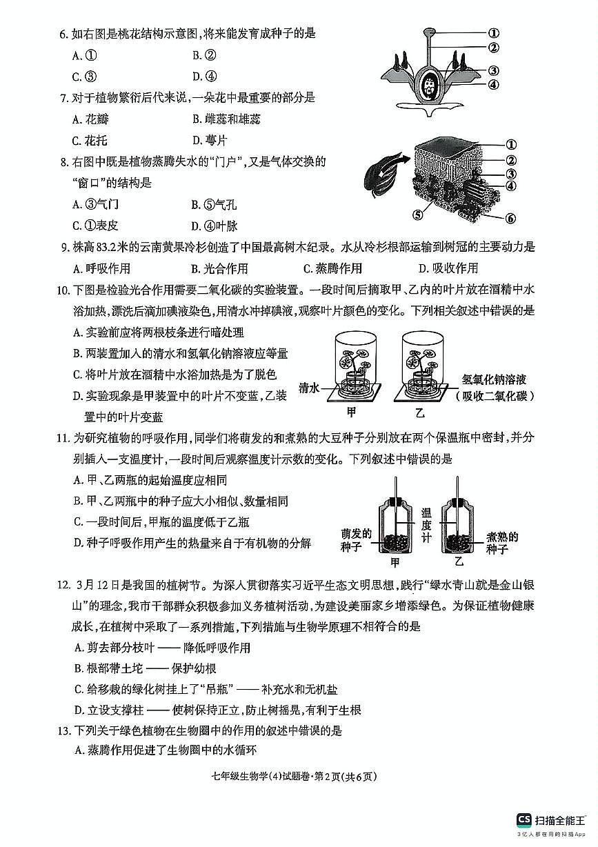 七年级生物 七年级生物第2页