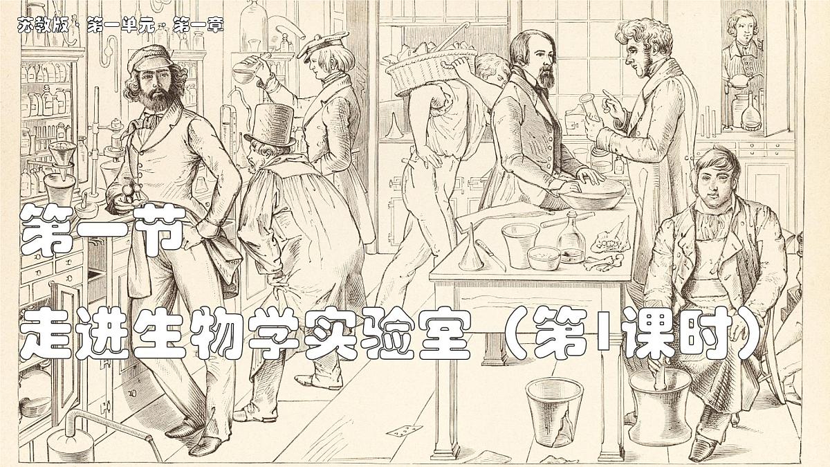 苏教版生物（2024）七年级上册 1.1.1 走进生物学实验室 第1课时 课件第1页