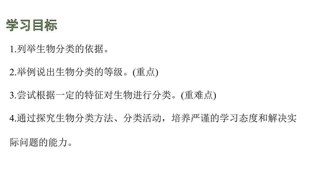 苏教版（2024）生物七年级上册 2.6.1 生物的分类 （课件）第4页