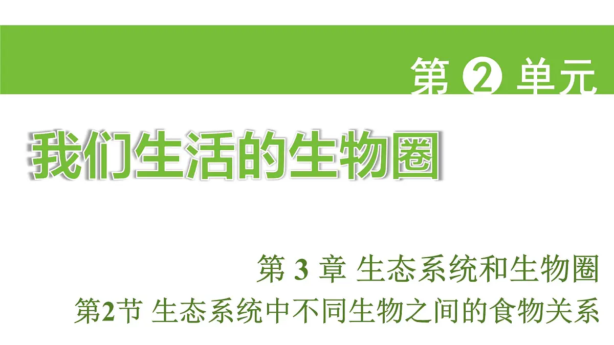 苏科版（2024）生物七年级上册 2.3.2 生态系统中不同生物之间的食物关系 （课件）第1页