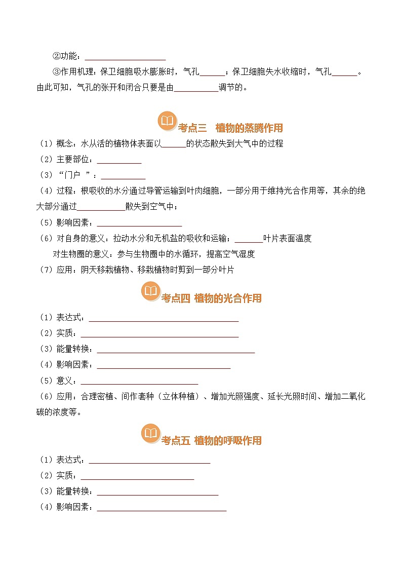 清单10 绿色植物的三大作用（原版卷）第3页
