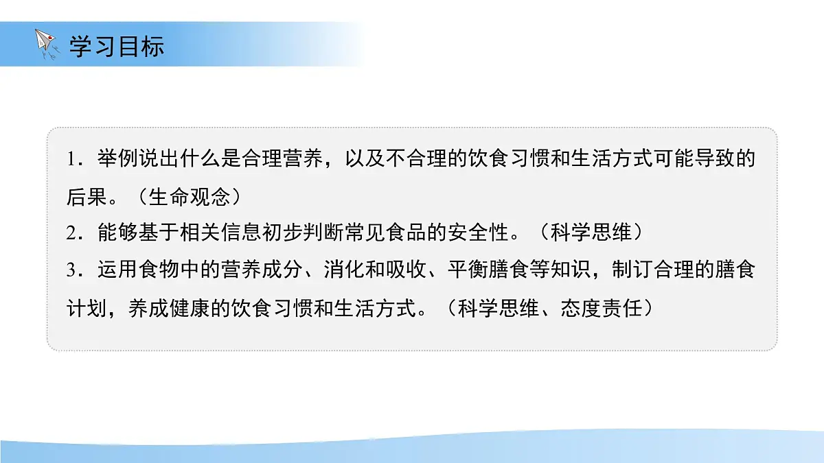 第三节 合理营养与食品安全 课件 生物人教版（2024）七年级下册第四单元第2页