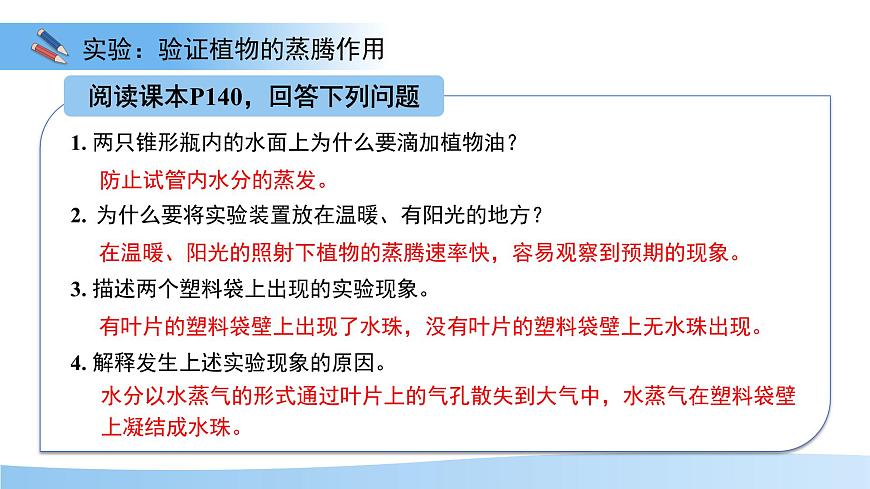 5.12.3 植物参与生物圈中的水循环 课件 生物苏科版（2024）七年级下册第五单元第6页