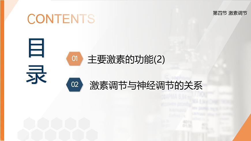 2025年秋人教版(2024)生物八年级上册上课课件 第六章第四节《激素调节》第二课时第2页