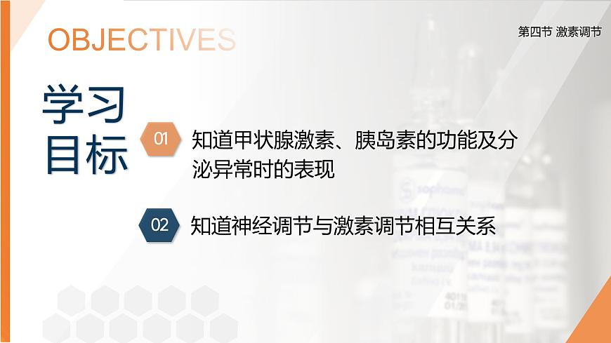2025年秋人教版(2024)生物八年级上册上课课件 第六章第四节《激素调节》第二课时第3页