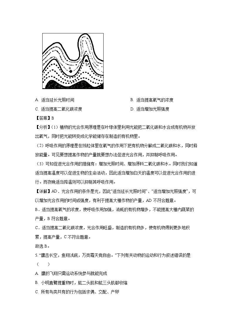 2025年四川省方安市华蓥市中考二模生物试卷（解析版）第3页