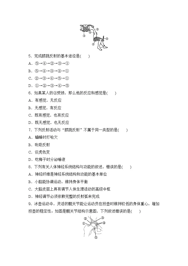 2025-2026学年人教版生物八年级上册第一学期期中学情评估卷（含答案）第2页