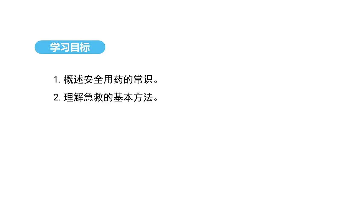 人教版（2024）生物八年级上册4.7.3 用药与急救（课件）第3页