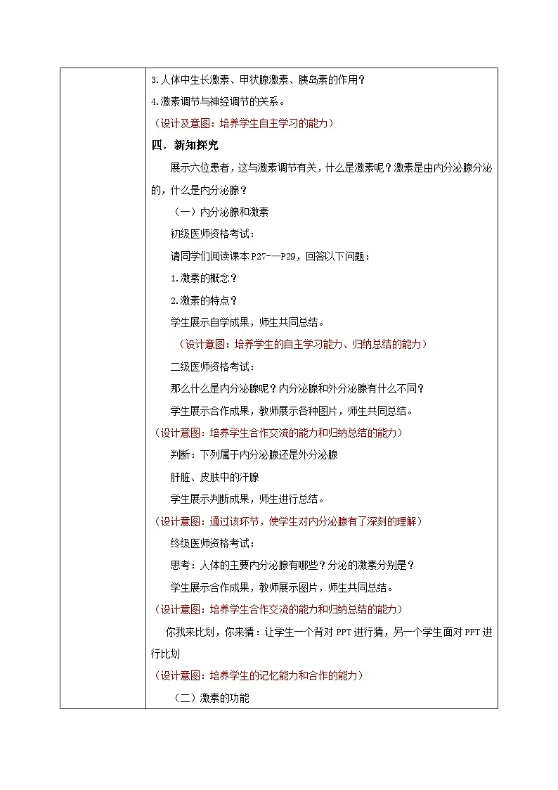 4.6.4《激素调节》教学设计第2页