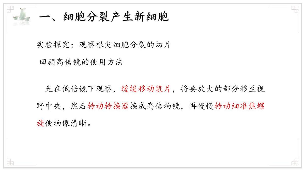 济南版生物（2024）七年级上册 1.2.2 细胞通过分裂和分化形成不同组织 课件第7页