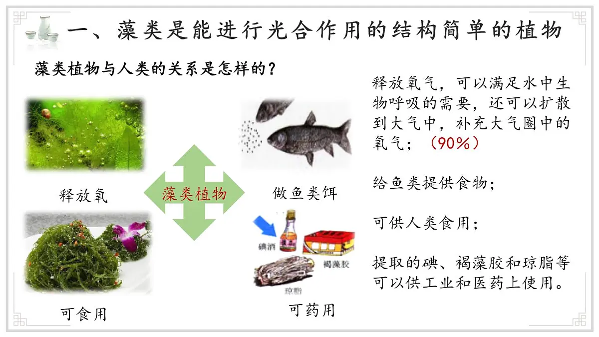 济南版生物（2024）七年级上册 2.1.1 孢子植物主要有藻类、苔藓和蕨类植物 课件第8页
