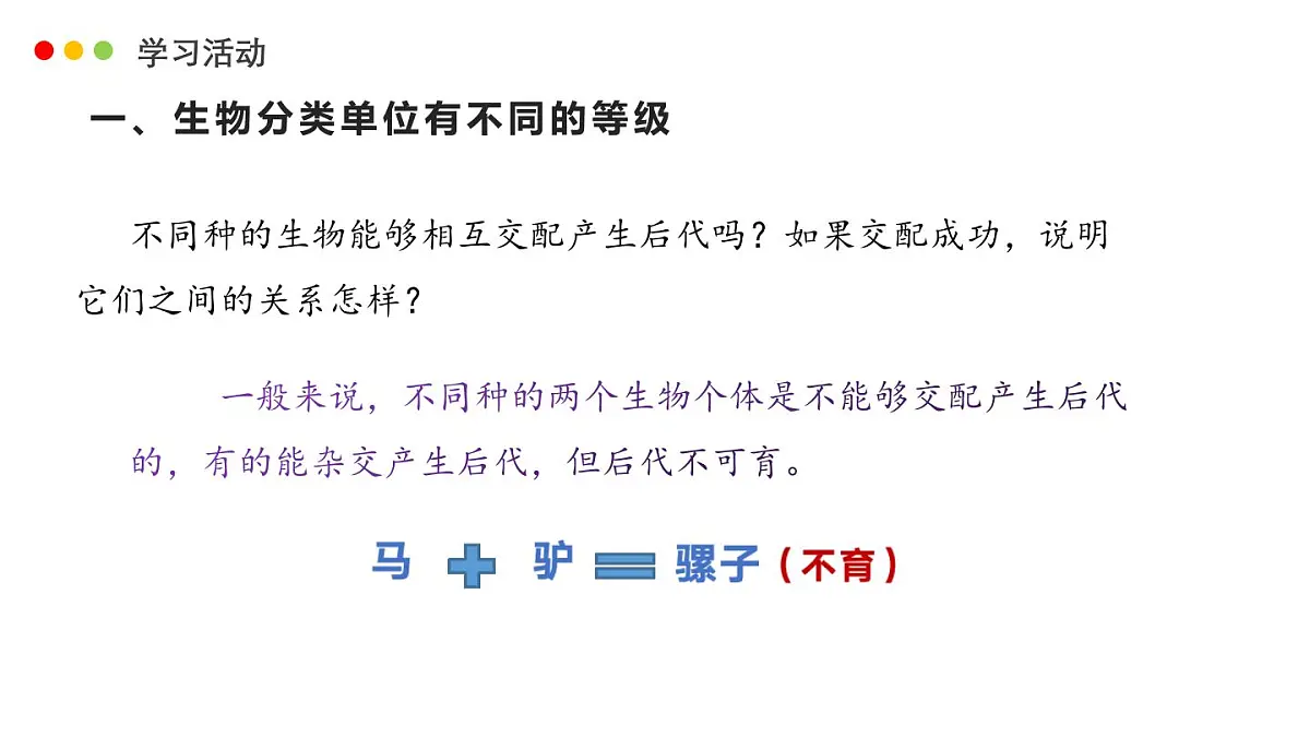 济南版生物（2024）七年级上册 2.4.2 “种“是生物分类的基本单位-课件第8页