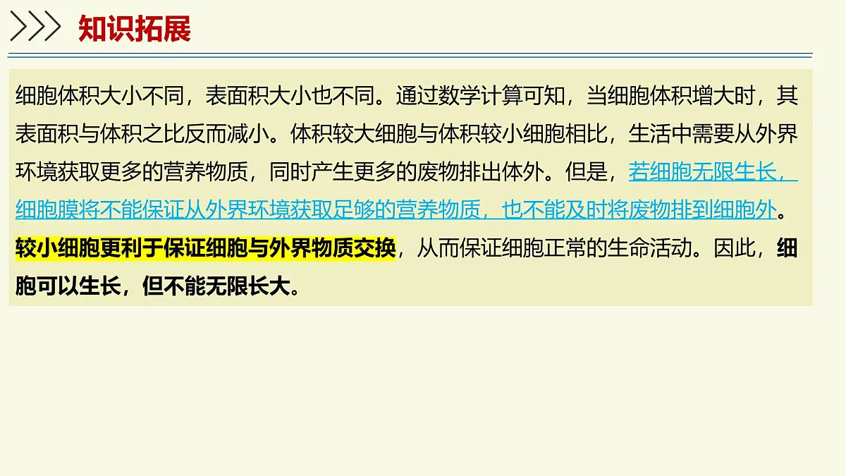 1.2.2细胞通过分裂和分化形成不同组织-第1课时（教学课件）——初中生物学济南版（2024）七年级上册第5页