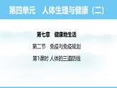 人教版（2024）八年級生物上冊課件 第四單元 第七章 第二節(jié) 第一課時 人體的三道防線