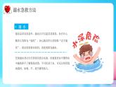 藍(lán)色卡通家庭急救常識課件