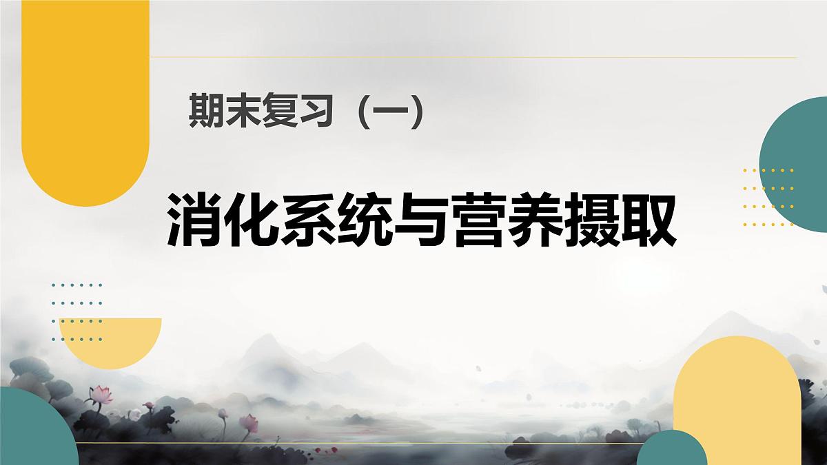 初中 生物 冀少版（2024） 七下生物期末复习（一）课件第1页