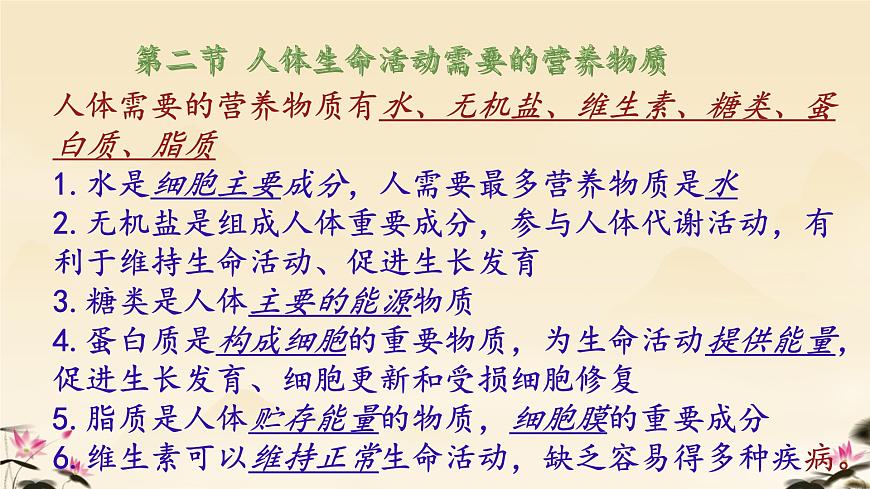 初中  生物  冀少版（2024）  七年级下册3.1.1 消化系统的组成 课件第5页