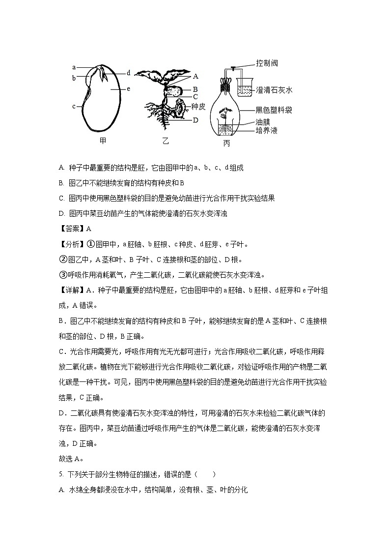 2025年山东省淄博市桓台县八年级中考二模[中考模拟]生物试卷（解析版）第3页