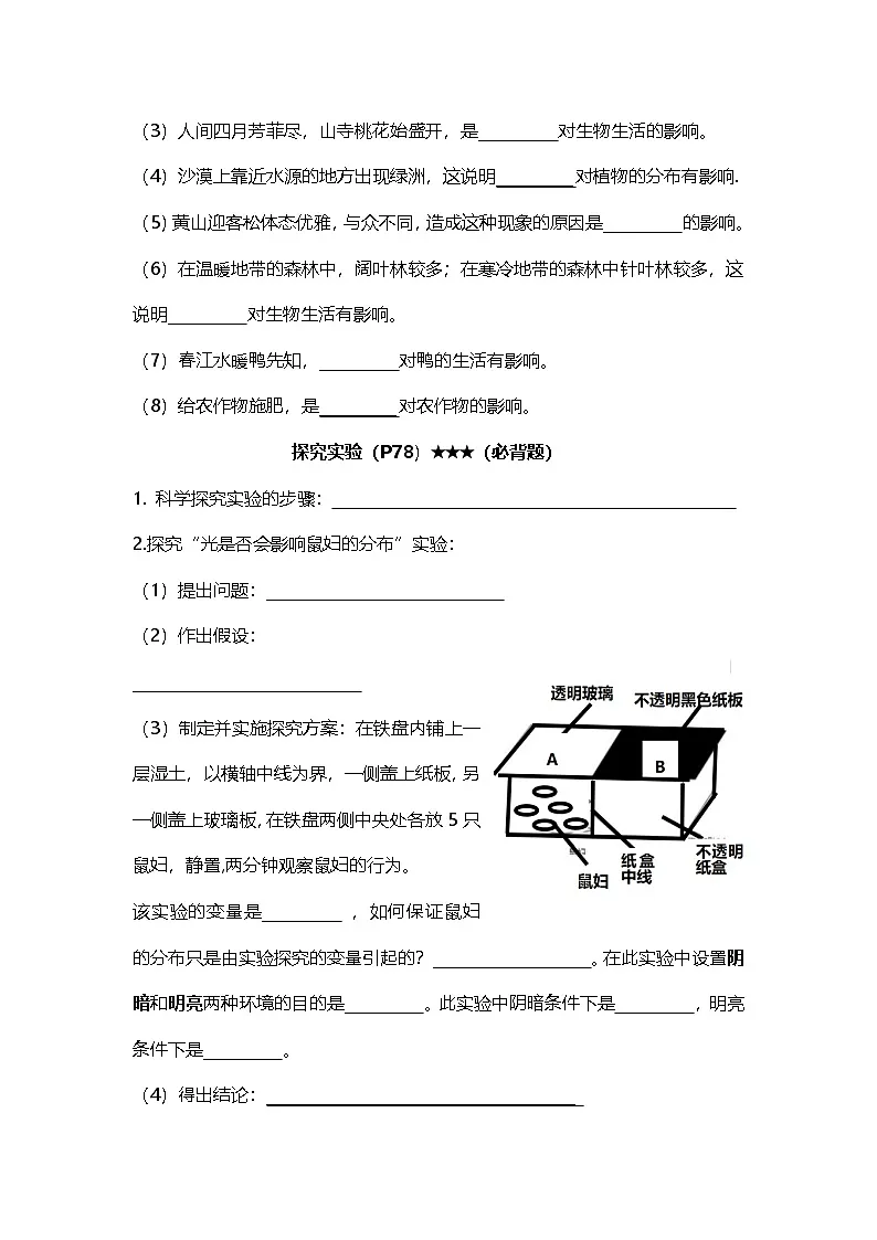 人教版初中生物八上5.1生态系统 知识梳理（学生版）第2页