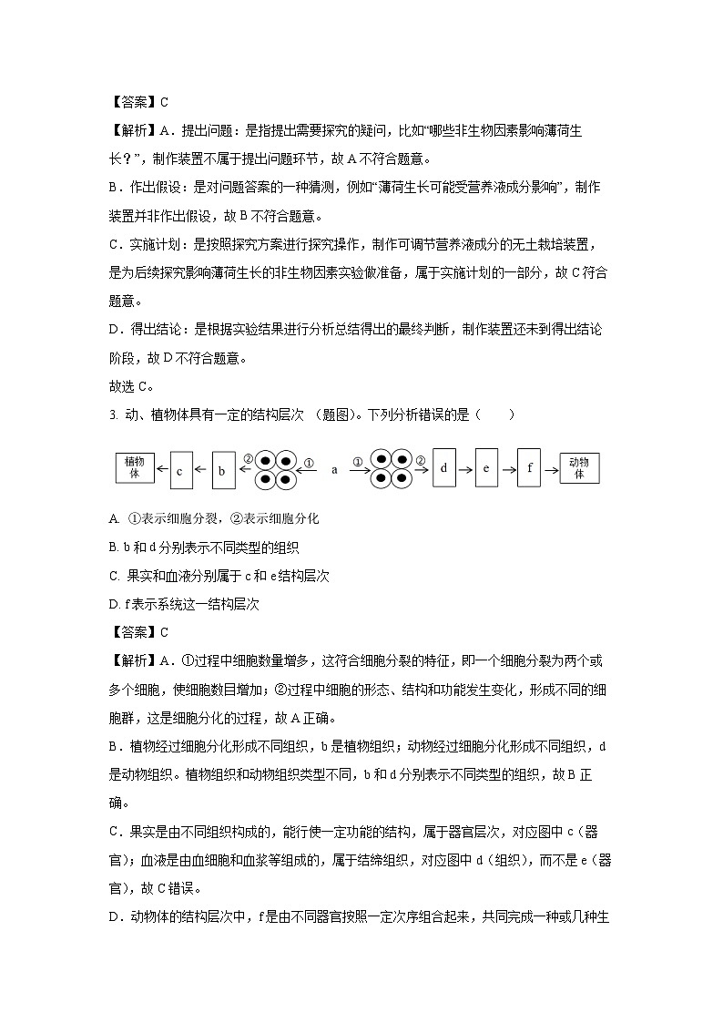 【生物】2025年广东省万阅大湾区百校联盟八年级中考二模试题（解析版）第2页