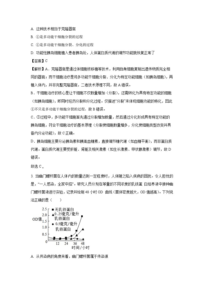 【生物】2025年内蒙古赤峰市松山区八年级二模试题（解析版）第2页
