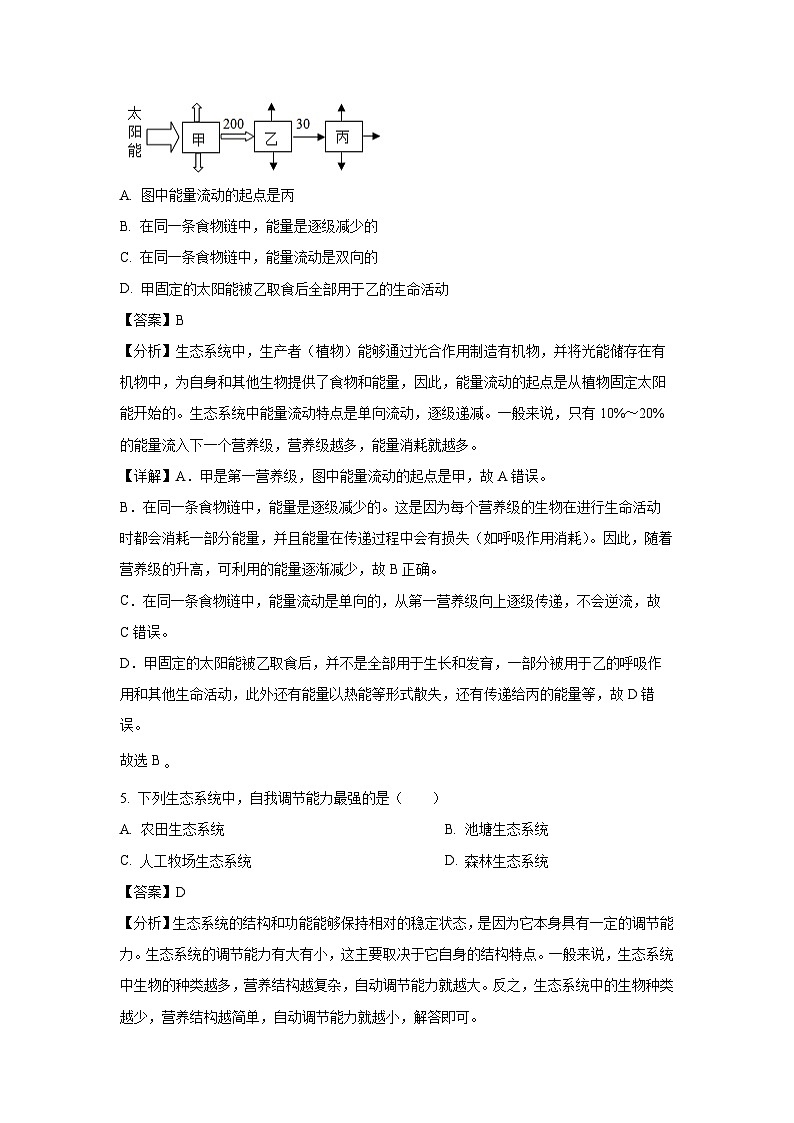 安徽省滁州市凤阳县2024-2025学年七年级下学期期末生物试卷（解析版）第3页