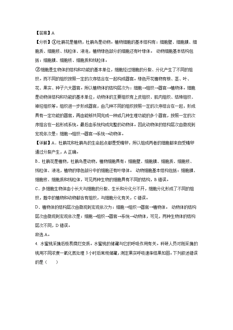 2025年江苏省南通市海门区中考二模[中考模拟]生物试卷（解析版）第3页