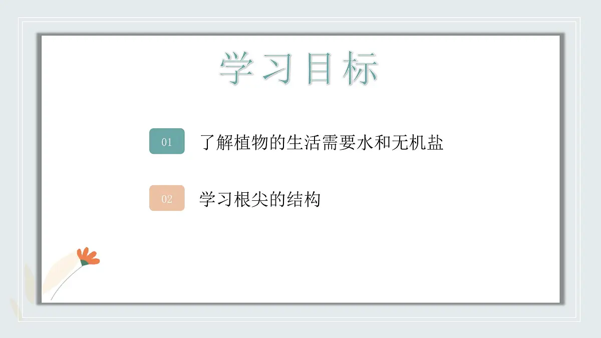 【核心素养目标】北京版初中生物七年级上册2.1.1《植物所需的水和无机盐》课件第3页