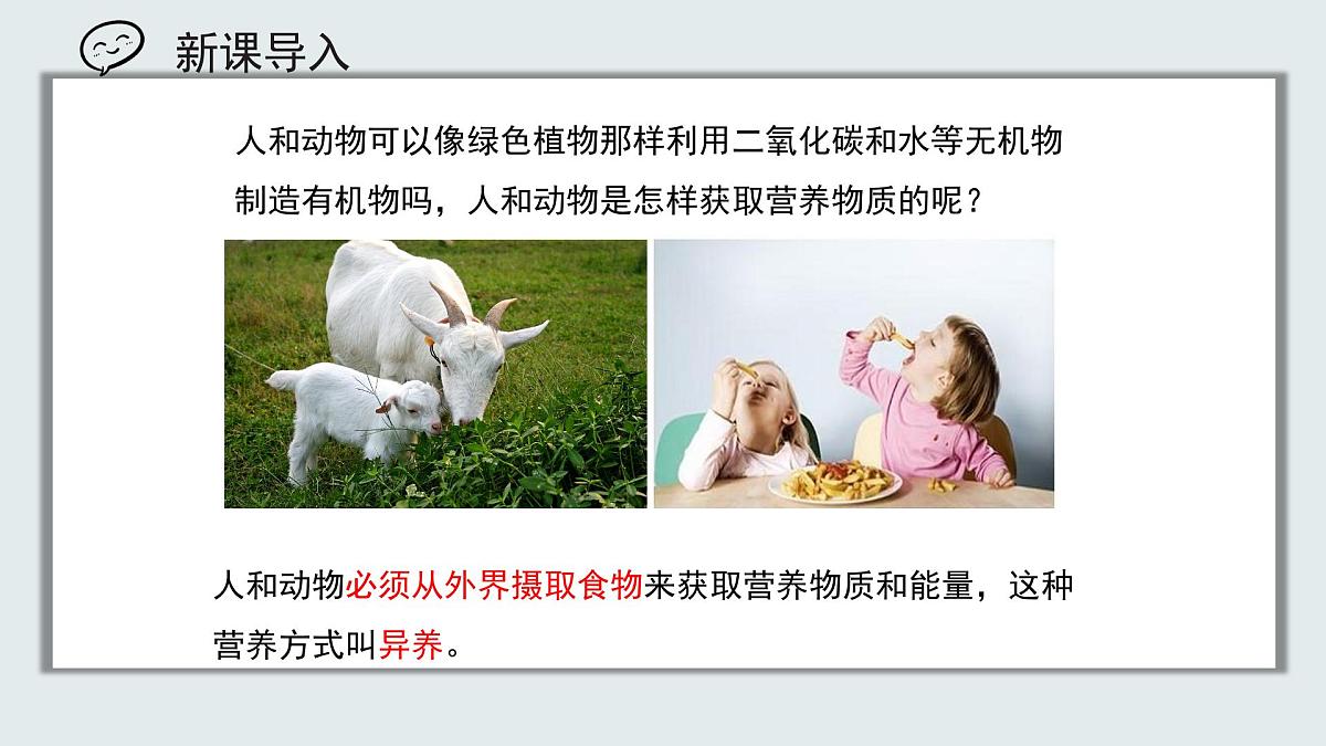 【核心素养目标】北京版初中生物七年级上册2.1.3《人所需的营养》课件第1页