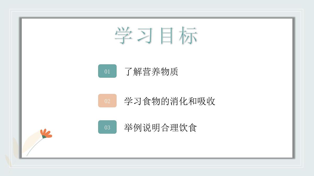 【核心素养目标】北京版初中生物七年级上册2.1.3《人所需的营养》课件第3页