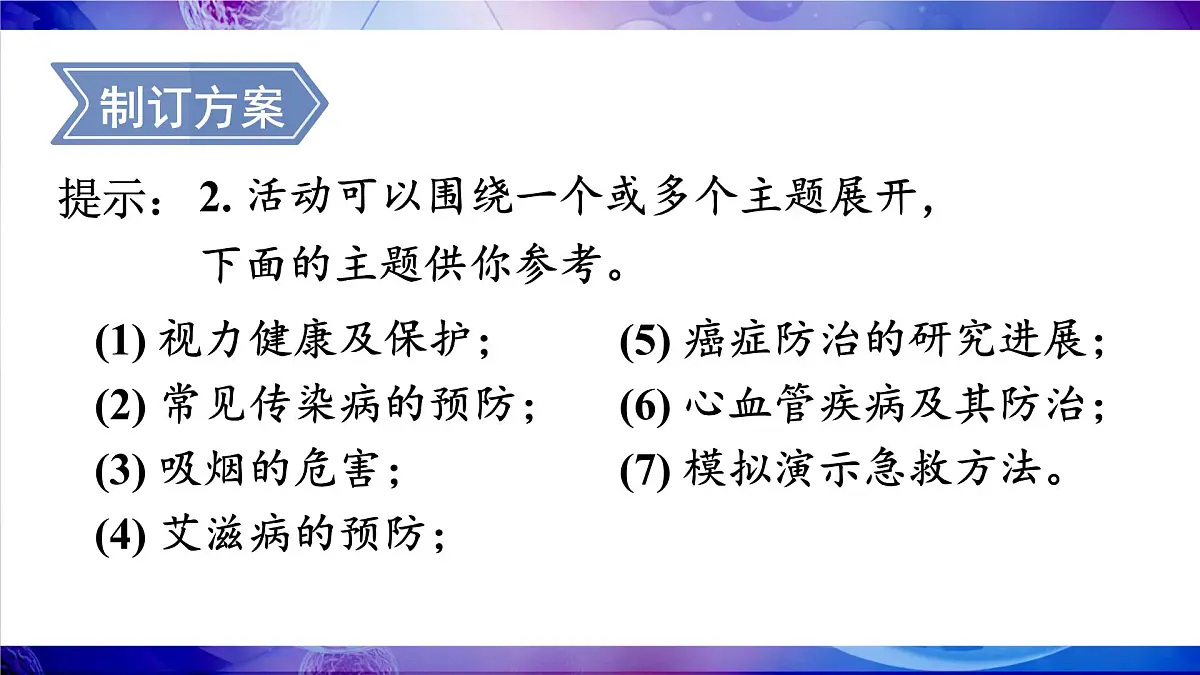 综合实践项目 健康生活宣传展演第5页