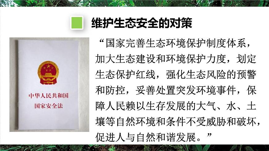 第二节 维护生态安全第8页