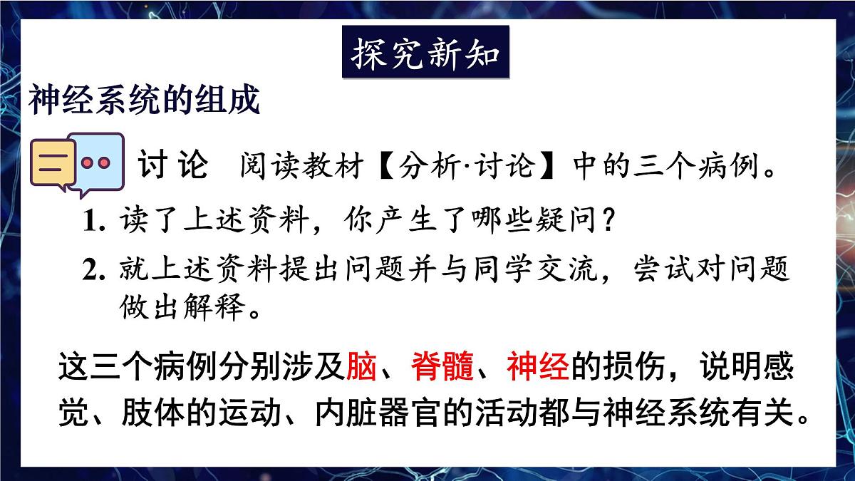 人教版生物八年级上册4.6.2.1神经系统的组成 课件第4页