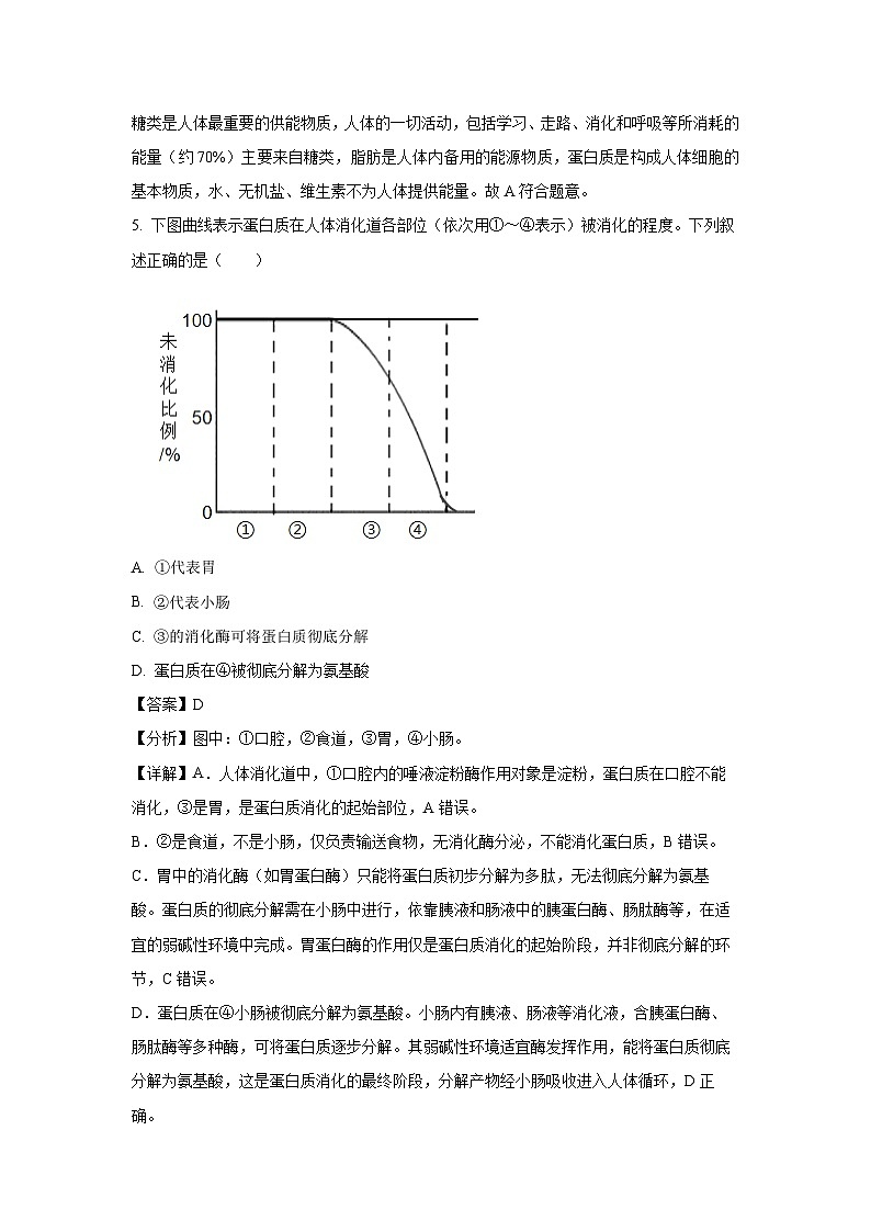 福建省漳州市2024-2025学年七年级下学期期末生物试卷（解析版）第3页