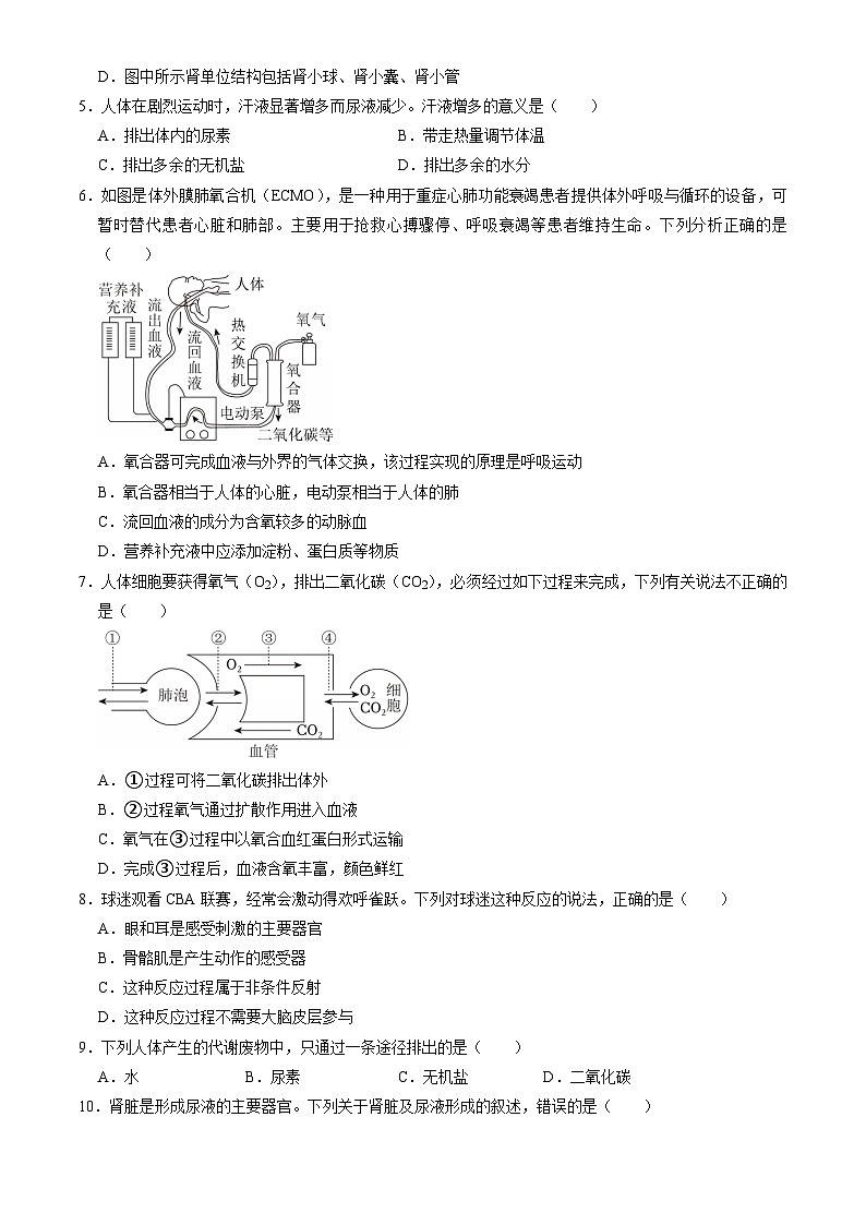2025北京石景山初一（下）期末生物试卷（含答案）第2页