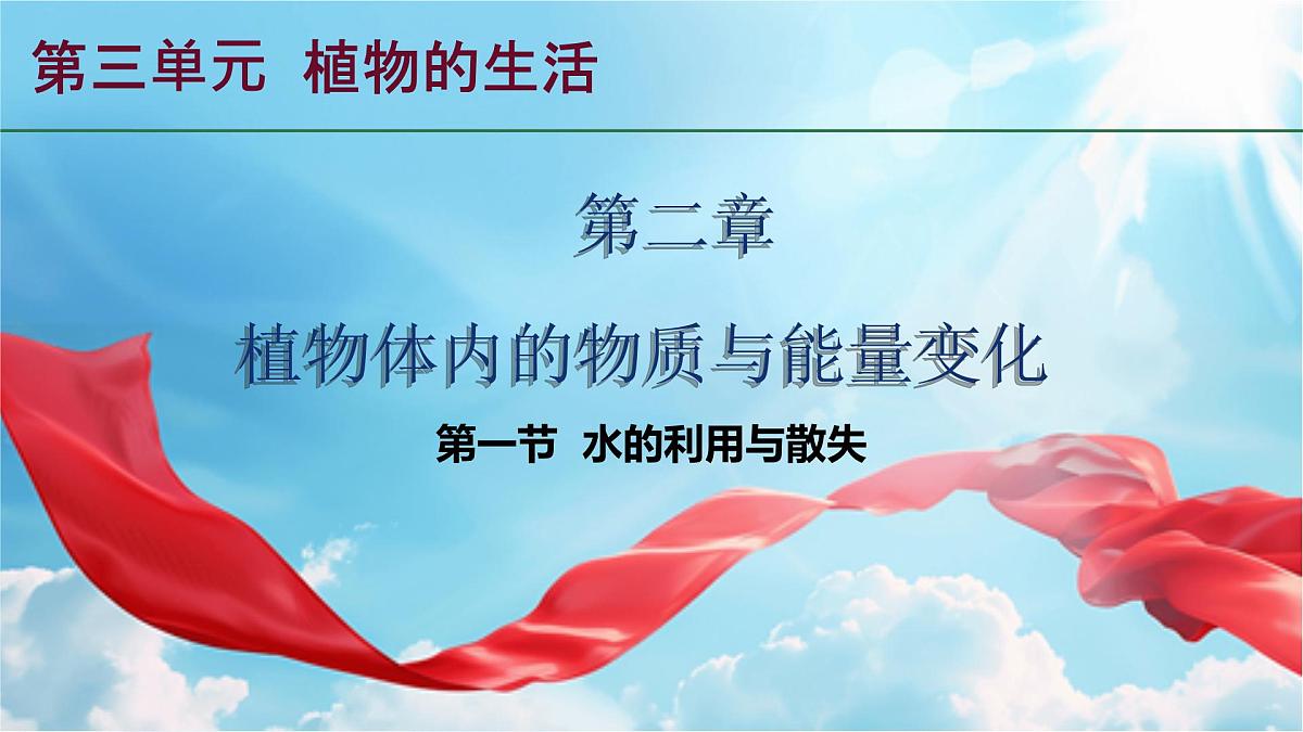3.2.1 水的利用与散失 课件-2024-2025学年人教版生物七年级下册第2页