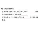 初中生物新人教版八年級上冊第五單元第一章第二節(jié) 生態(tài)系統(tǒng)的結(jié)構(gòu)和功能作業(yè)課件（含答案）（2025秋）