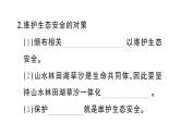 初中生物新人教版八年級上冊第五單元第二章第二節(jié) 維護(hù)生態(tài)安全作業(yè)課件（含答案）（2025秋）