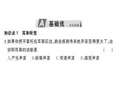 初中生物新人教版八年級上冊第四單元第六章第一節(jié)第二課時 耳和聽覺作業(yè)課件（含答案）（2025秋）